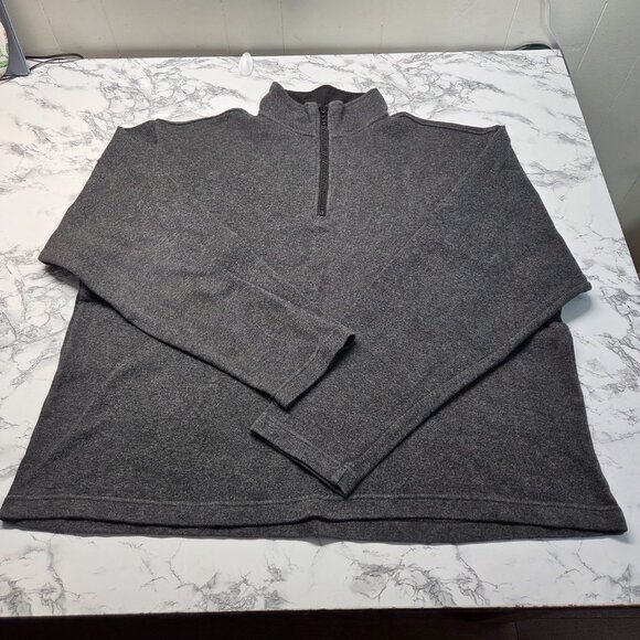 Orvis Men XL Brown Gray Beige Longsleeve Quarter Zip Pullover Sweatshirt Bundle - Picture 2 of 13